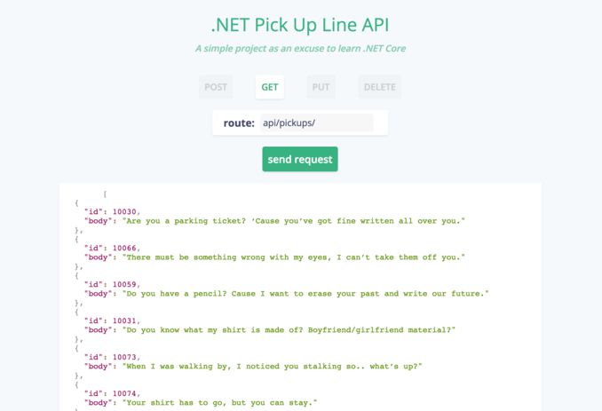 Image of Pickup API
